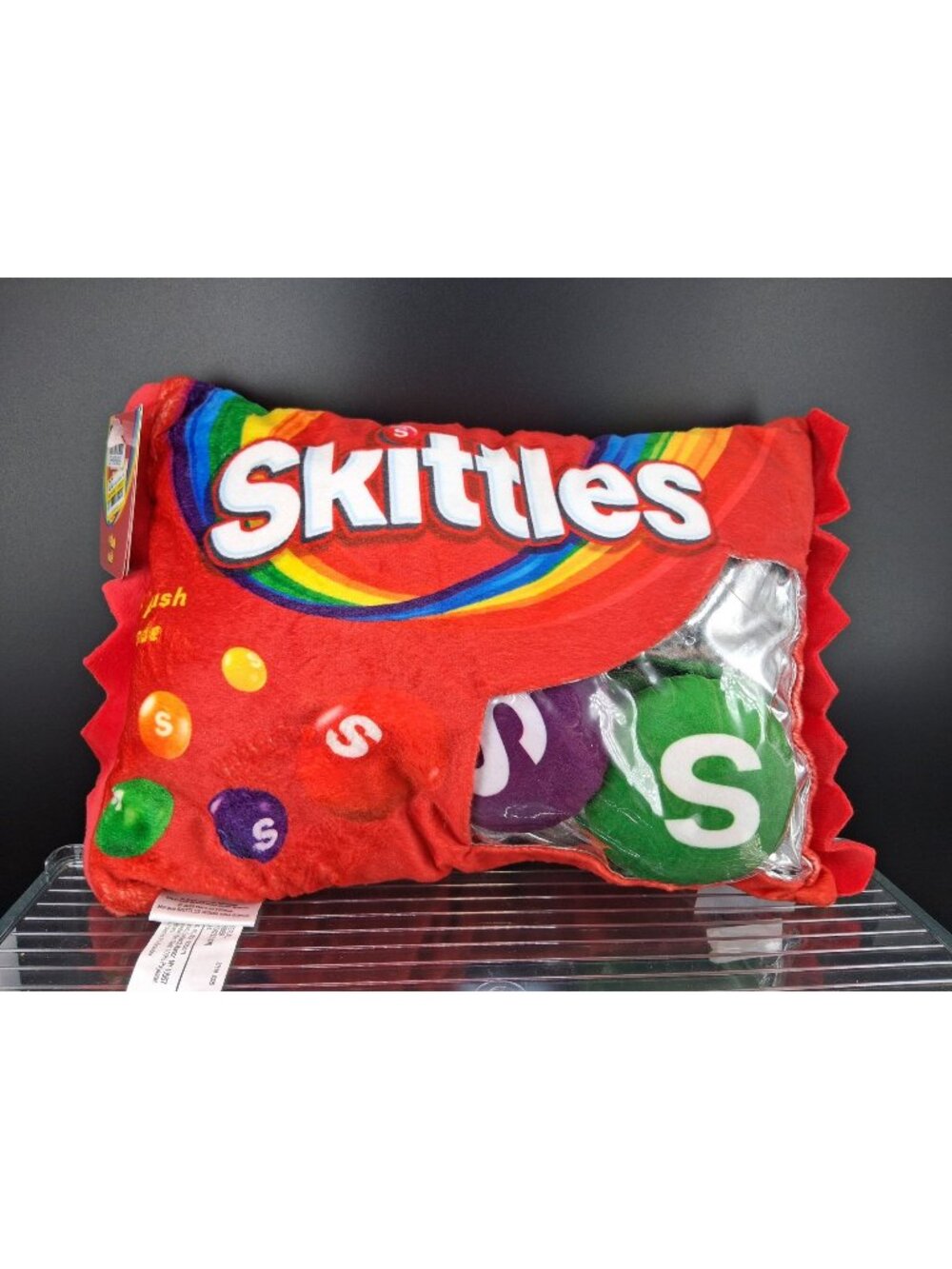 Skittles Candy-Themed Pillow Plush Toy With Colorful Design